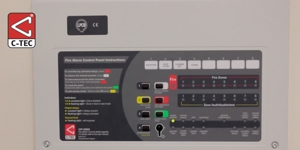 How to silence and reset a CFP fire alarm panel